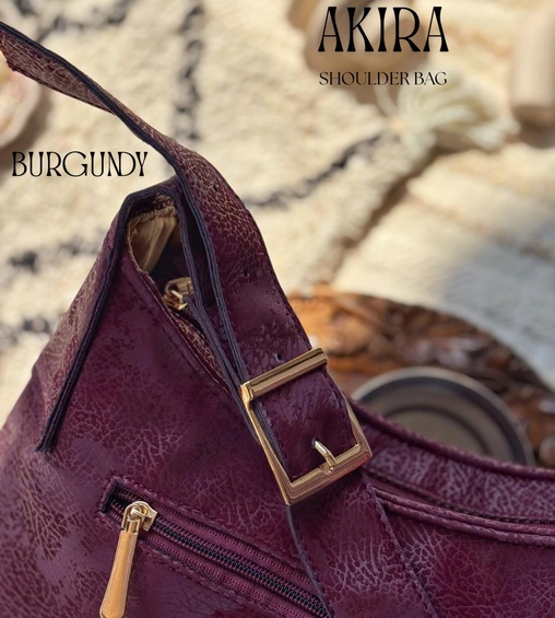 Akira Shoulder Bag Burgundy