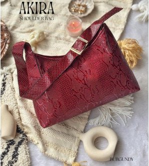 Akira Shoulder Bag Burgundy
