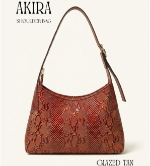 Akira Shoulder Bag Glazed Tan