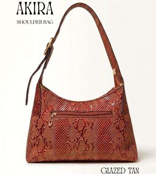 Akira Shoulder Bag Glazed Tan Akira Shoulder Bag Glazed Tan