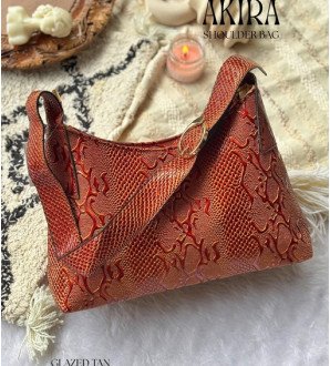 Akira Shoulder Bag Glazed Tan