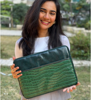 Alana Laptop Sleeve Forest Green