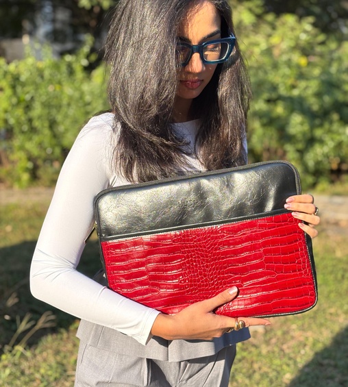 Alana Laptop Sleeve Red