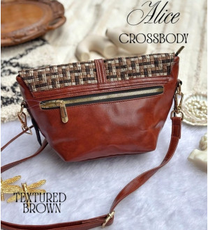 Alice Crossbody Textured Brown