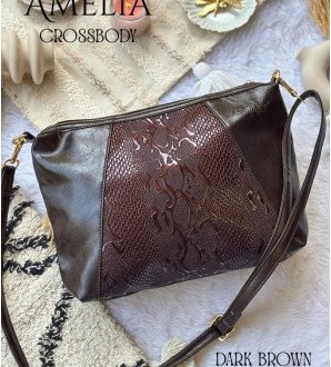 Amelia Crossbody Dark Brown