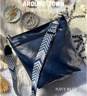 Around Town Crossbody Navy Blue