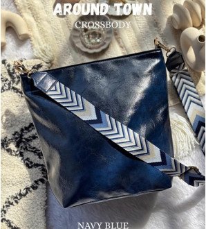Around Town Crossbody Navy Blue