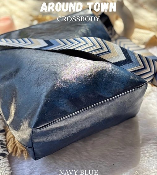 Around Town Crossbody Navy Blue Around Town Crossbody Navy Blue