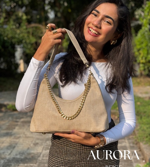Aurora Shoulder Bag Beige