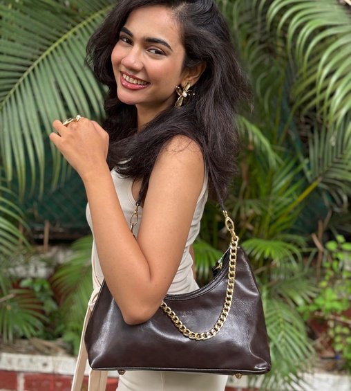 Aurora Shoulder Bag Dark Brown