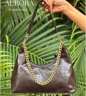 Aurora Shoulder Bag Dark Brown