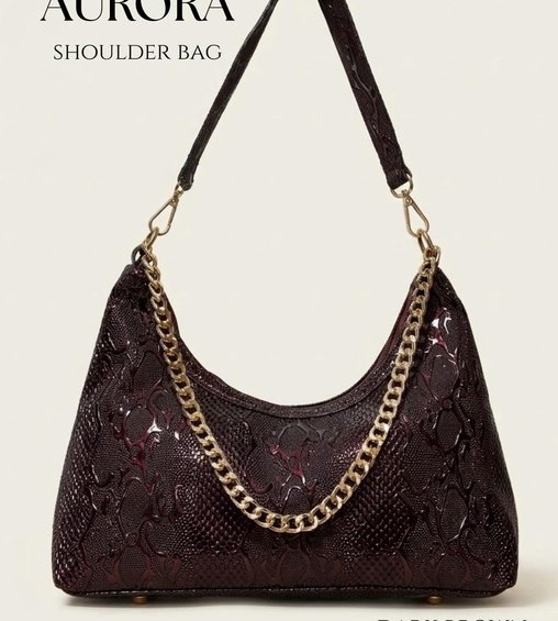 Aurora Shoulder Bag Dark Brown