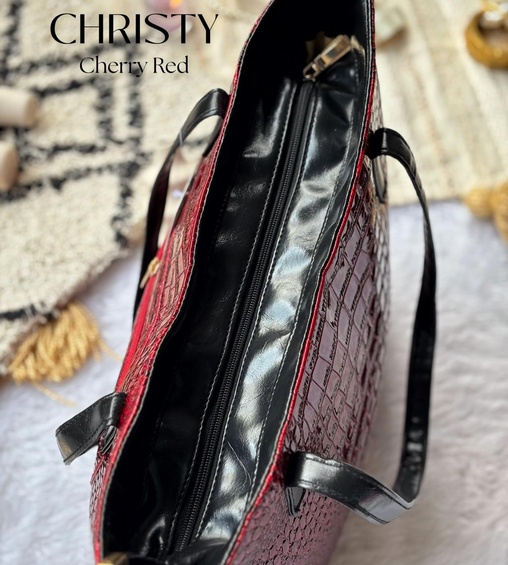 Ava Shopper Cherry Red