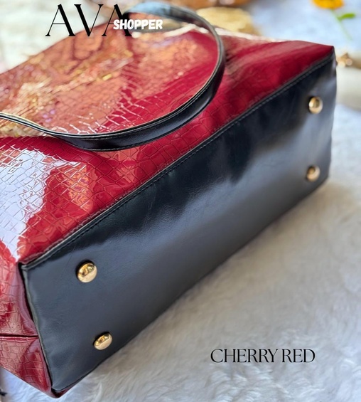 Ava Shopper Cherry Red