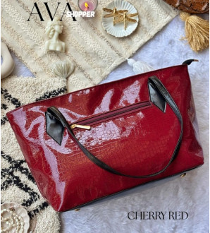 Ava Shopper Cherry Red