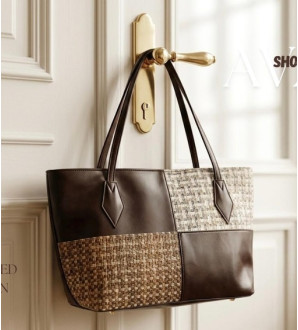 Ava Shopper Textured Brown