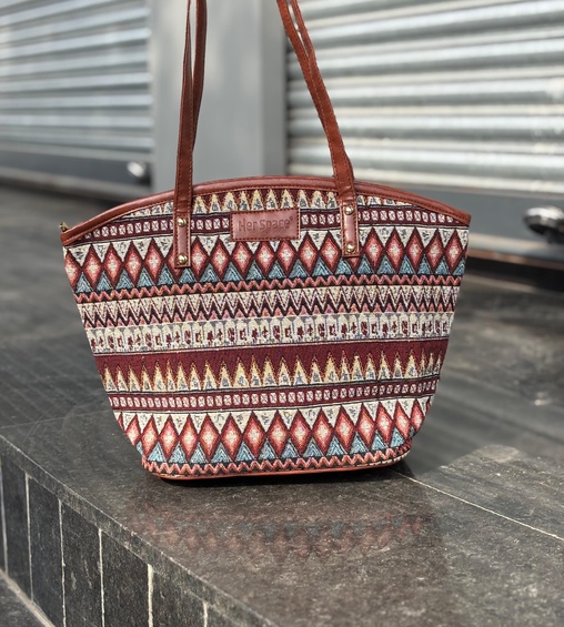 Fabric Basket Mexican Brown