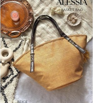 Alessia Basket Bag Beige