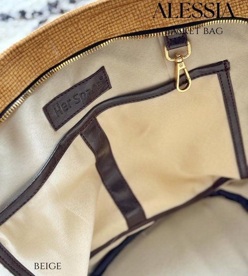 Alessia Basket Bag Beige