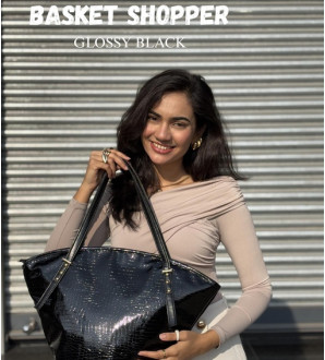 Basket Shopper Glossy Black