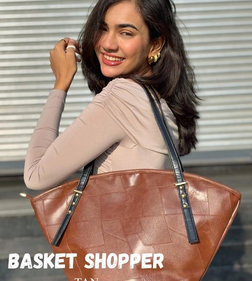 Basket Shopper Tan Basket Shopper Tan