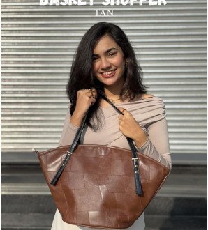 Basket Shopper Tan