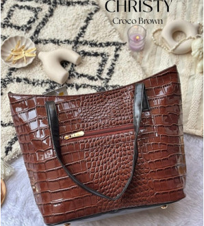 Christie Croco Brown