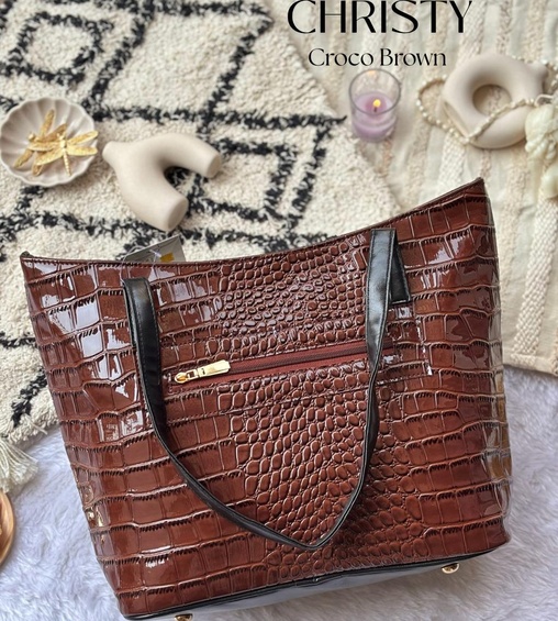Christie Croco Brown Christie Croco Brown