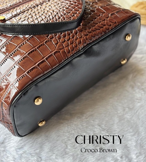Christie Croco Brown Christie Croco Brown
