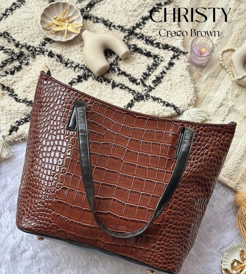 Christie Croco Brown Christie Croco Brown