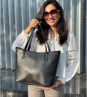 Christie Striped Black