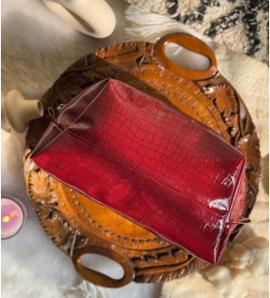 Chunky Box Pouch Cherry Red