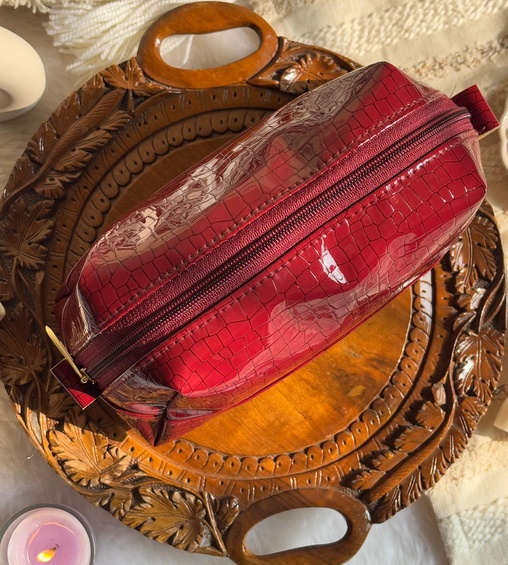 Chunky Box Pouch Cherry Red