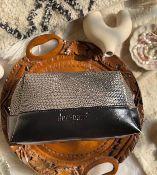 Chunky Box Pouch Grey