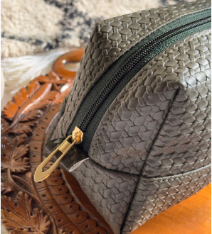 Chunky Box Pouch Olive Green