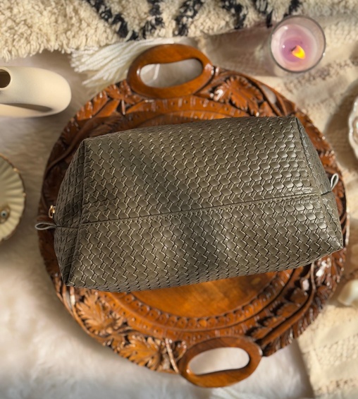 Chunky Box Pouch Olive Green