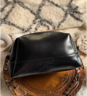 Chunky Box Pouch Shiny Black