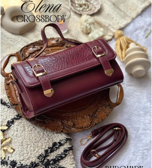 Elena Crossbody Burgundy