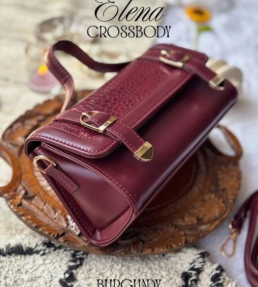 Elena Crossbody Burgundy