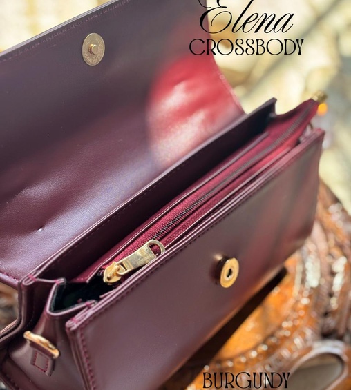 Elena Crossbody Burgundy