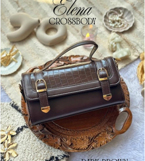 Elena Crossbody Dark Brown