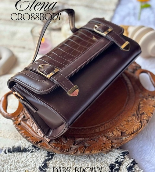 Elena Crossbody Dark Brown