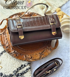 Elena Crossbody Dark Brown