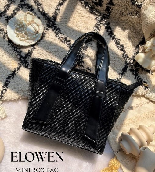 Elowen Mini Box Bag Black Elowen Mini Box Bag Black