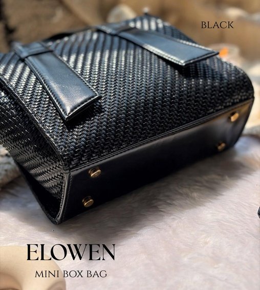 Elowen Mini Box Bag Black Elowen Mini Box Bag Black