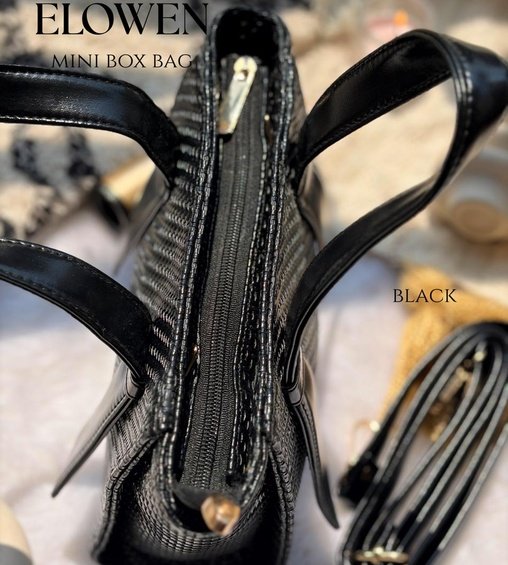 Elowen Mini Box Bag Black Elowen Mini Box Bag Black