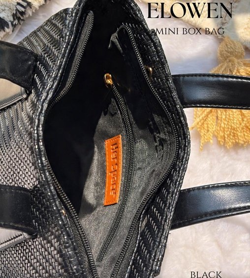 Elowen Mini Box Bag Black Elowen Mini Box Bag Black