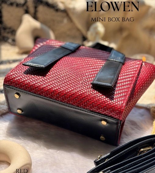 Elowen Mini Box Bag Red Elowen Mini Box Bag Red