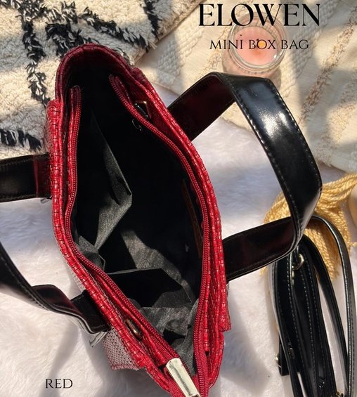 Elowen Mini Box Bag Red Elowen Mini Box Bag Red