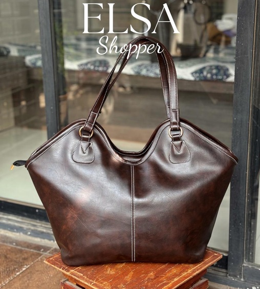 Elsa Shopper Dark Brown